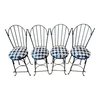 Charleston Forge Shaker Arch Counter Height Swivel Stools - Set of 4 For Sale