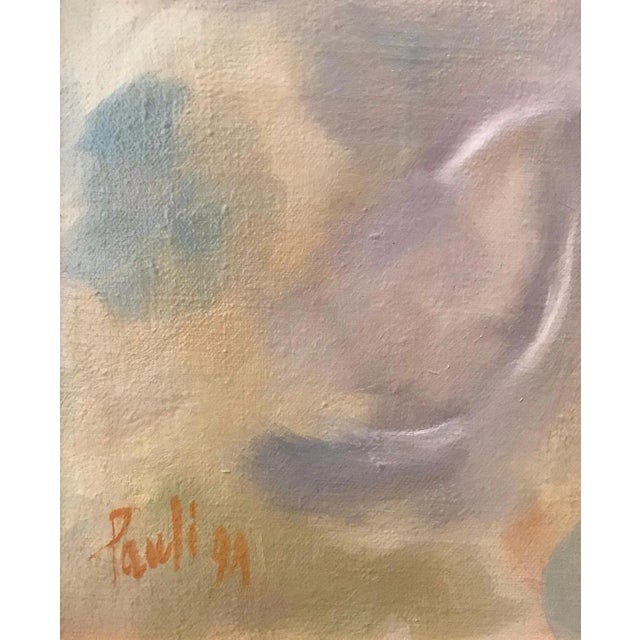 Contemporary Gilbert Pauli, Courtship Ritual, 1991, Canvas Painting For Sale - Image 3 of 7