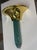Design Plus Gallery presents a Purcell Brass + Aqua Glass Wall Sconce by Karl Springer. Designed in the 1980s, this sconce...