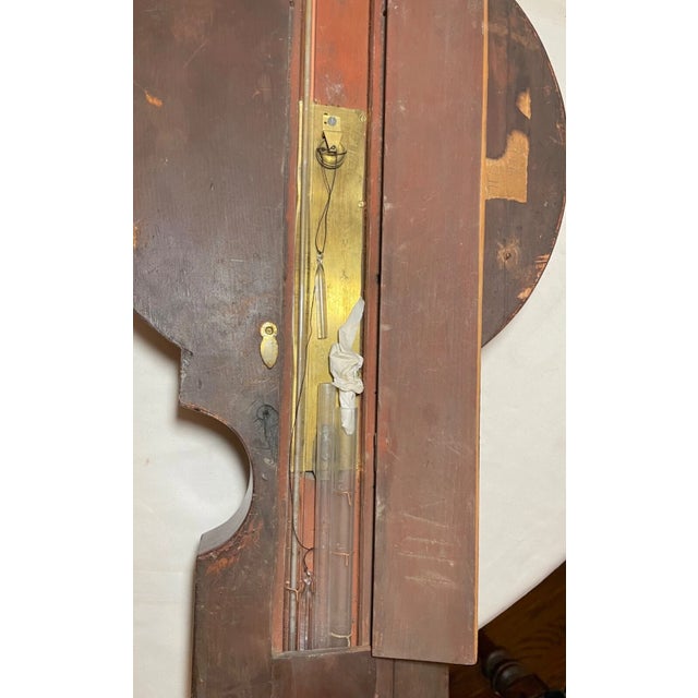 Large Antique 19th Century A. Gatty Mahogany Banjo Barometer Weather Instrument For Sale - Image 15 of 17