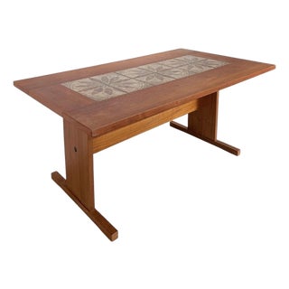 Mid-Century Danish Teak and Tile Dining Table by Gangso Møbler, 1960s For Sale