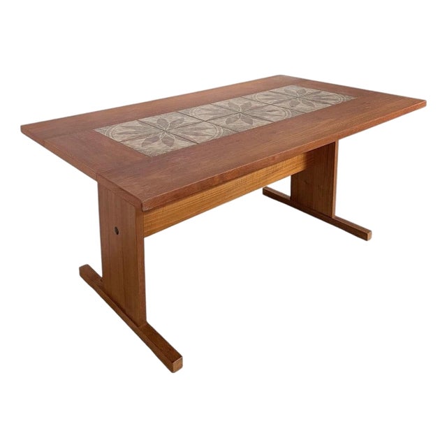 Mid-Century Danish Teak and Tile Dining Table by Gangso Møbler, 1960s For Sale