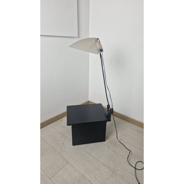 Fontana Arte 1980s Design Clamp Lamp, Dilem E63 Model, Umberto Riva for Fontana Arte by Umberto Riva For Sale - Image 4 of 14