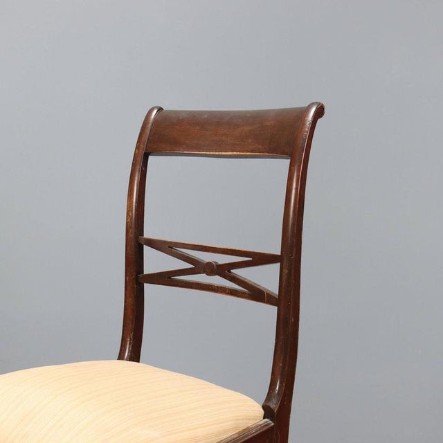 Chairs in Beech and Fabric, 1960s For Sale - Image 5 of 10