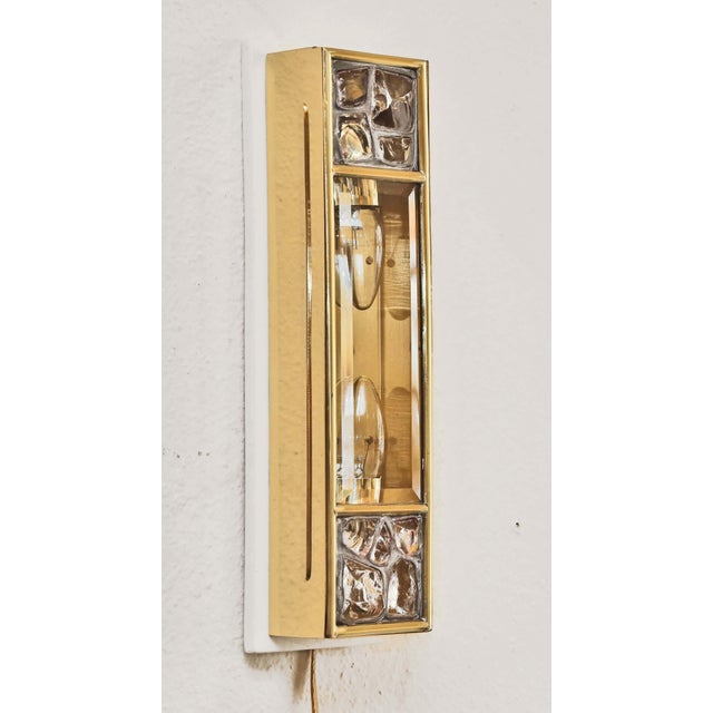 Art Nouveau Wall Lamp Art Nouveau wall lamp, circa 1910. Lamp in Secession style, elongated shape. The front glass panel...