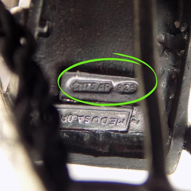 Silver Vintage Italian Sterling Silver 925 Bread Roll Maker Figurine by Etruria Gioielli, 1980s For Sale - Image 8 of 12