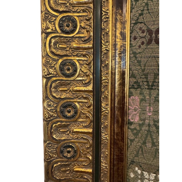 Wood Large Late 20th Century Framed Tapestry For Sale - Image 7 of 9