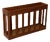 Danish Teak Wall Magazine Rack, 1950s For Sale
