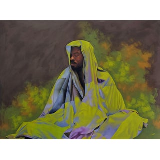 "Sanctuary Vi", Oil Painting on Canvas by Franklin Igwenagu For Sale
