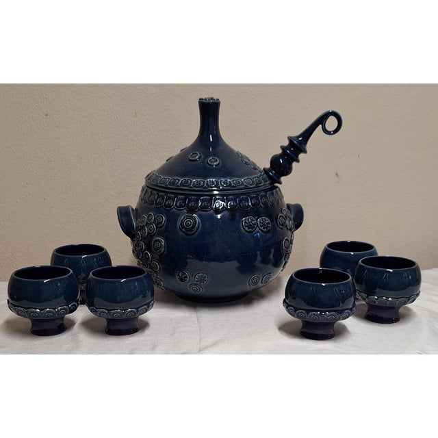 8-Piece Punch Set by Björn Wiinblad for Rosenthal, 1970s, Set of 8 For Sale - Image 10 of 10