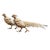 Italian Silver-Plated Bronze Pheasant Sculptures, 1970, Set of 2 For Sale - Image 9 of 9