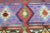 1960s 1960s Colorfull Bohemian Kilim Rug - 68"x107" For Sale - Image 5 of 11