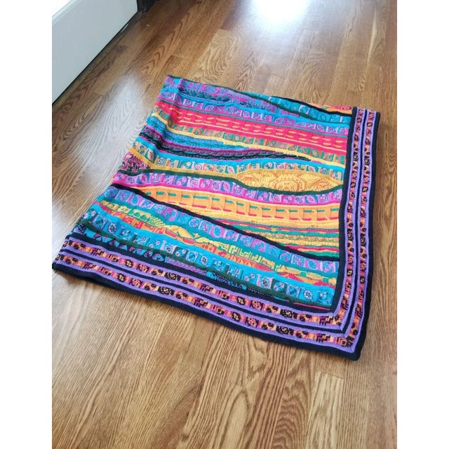 Vintage Coogi Casa Australia Merino Throw Blanket For Sale - Image 10 of 11