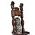 Witco Pair of Restored Witco Conquistador Vintage Tiki Throne Chairs in New Faux Leopard Fur For Sale - Image 4 of 18