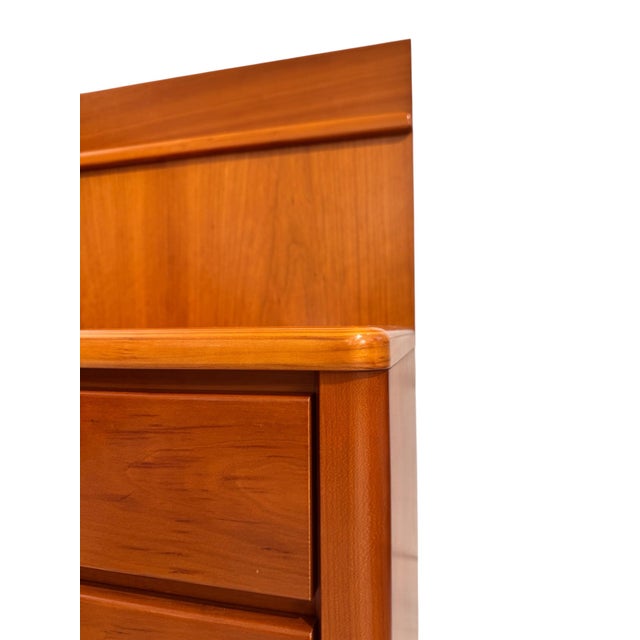 Vintage Cherry Wood Chest of Drawers from Hülsta, 1980, Set of 2 For Sale - Image 12 of 13