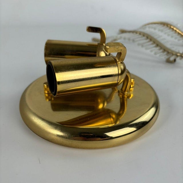 Hollywood Regency Glass Palm Wall Lamp attributed to Paolo Venini, 1960s For Sale - Image 15 of 18