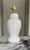Vintage Seashell White Ginger Jar Lamp For Sale - Image 9 of 11