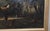 19th Century French School Animated Landscape with Cottage Large oil on canvas depicting a wooded landscape animated with...
