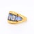 This vintage dome ring from the 1980s is a luxurious statement piece crafted in 18-carat yellow gold (750/1000). It...