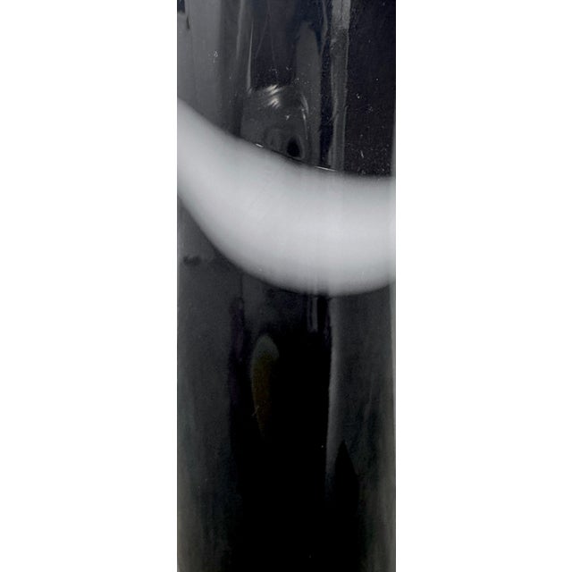 Glass 1970s Polish Art Glass: Monochrome Ribbon Vase For Sale - Image 7 of 10