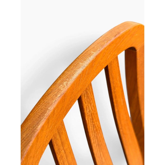 Set of Six Niels Koefoed Eva Dining Chairs for Koefoeds Hornslet | Danish Modern Teak | Kvadrat Hallingdal Wool Seats For Sale - Image 14 of 15