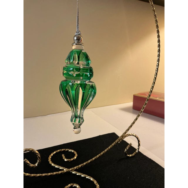 Glass Lenox Color Gems Crystal Tree Ornaments - A Pair For Sale - Image 7 of 10