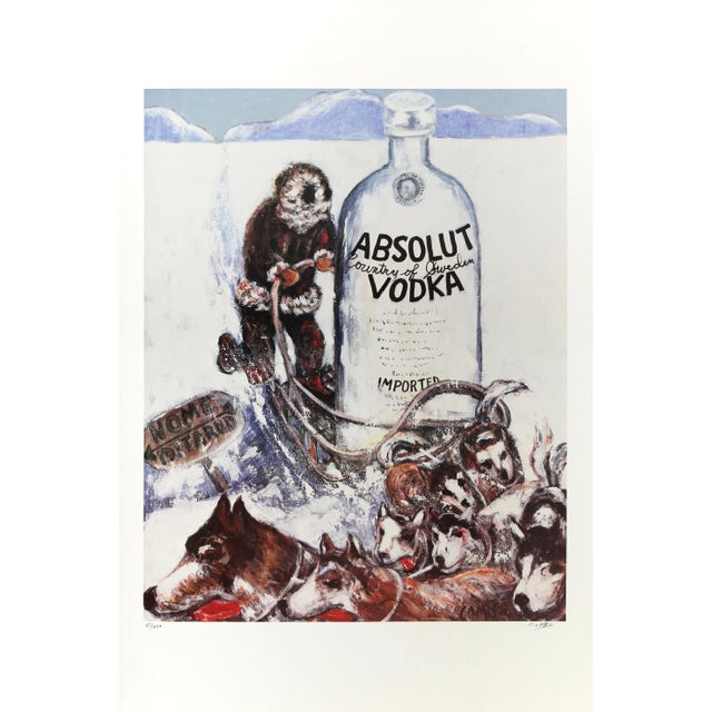 Absolut Statehood: Alaska, Alex D. Combs Lithograph For Sale