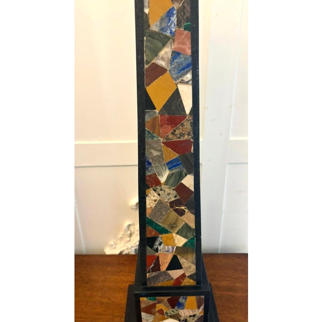 Black Antique Art Deco Italian Specimen Marble Pietra Dura Decorative Objects, 1920, Set of 2 For Sale - Image 8 of 15