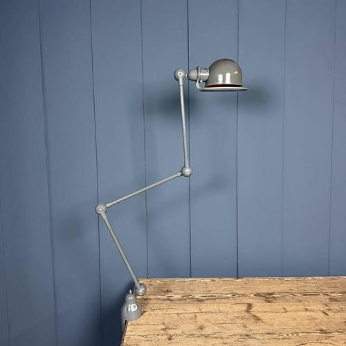 1950s Dark Grey 3-Arm Table Clamp Lamp from Jielde, 1950s For Sale - Image 5 of 18