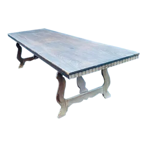Monumental French Provincial Walnut Farmhouse Dining Table