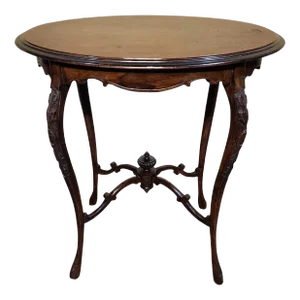 1900s Edward VII Popham Radford Co. Mahogany Oval Occasional Table