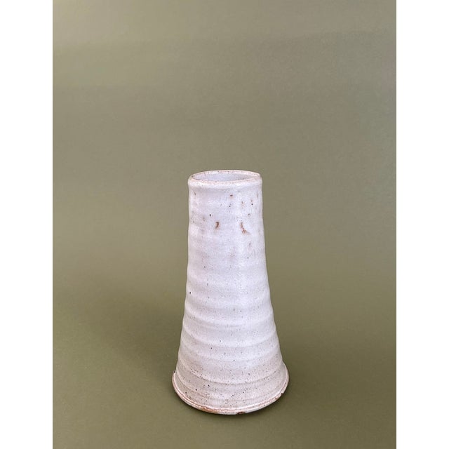 Studio Pottery Conical Vase For Sale In New York - Image 6 of 8