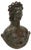 Large Antique German Antiquity of Roman Bust-Weight of Venus with Silver Inlaid Eyes For Sale