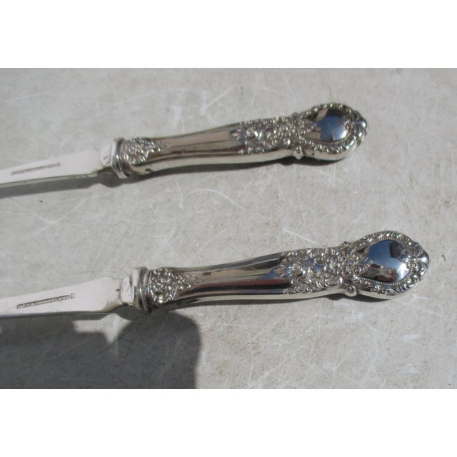 Web Sterling Silver Salad Set - a Set of 2 For Sale - Image 4 of 6