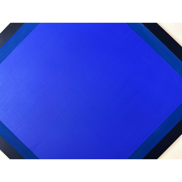 Contemporary Rolf Hans, Blue Monochrome Color-Field Painting, 1970, Acrylic For Sale - Image 3 of 7