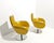 Gold Swivel Armchairs with Chromed Legs, 1980s, Set of 2 For Sale - Image 8 of 18