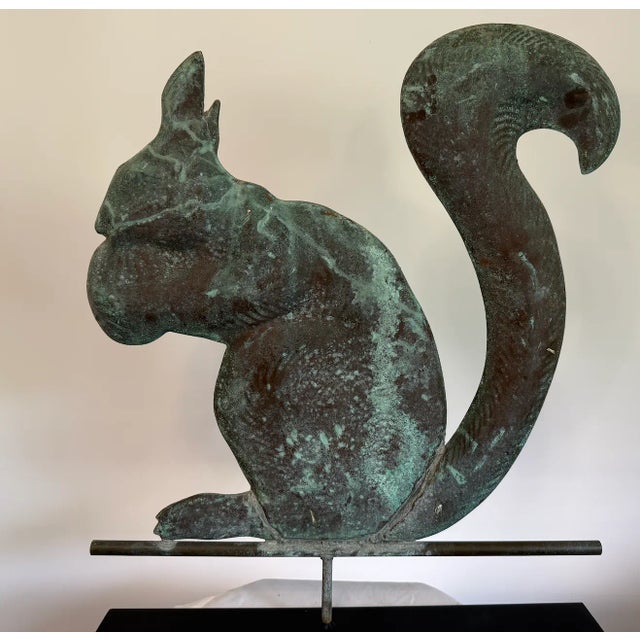 Late 19th Century Large 19th Century Copper Squirrel Weathervane, Attributed to e.g. Washburne & Co., New York, Ca. 1880–1900 For Sale - Image 5 of 6
