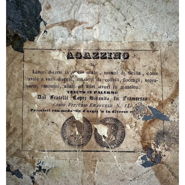 Italian Grotto Cocktail / Coffee With Specimen Marble Top For Sale - Image 12 of 12