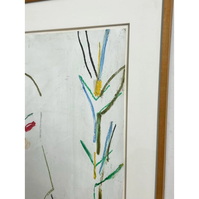 D. 2012 Irving Kriesberg Figurative Expressionist Oil Crayon on Paper For Sale In Boston - Image 6 of 7