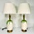 Mid-Century Boho Chic Vintage Ceramic Green Drip Table Lamps - A Pair For Sale - Image 6 of 18