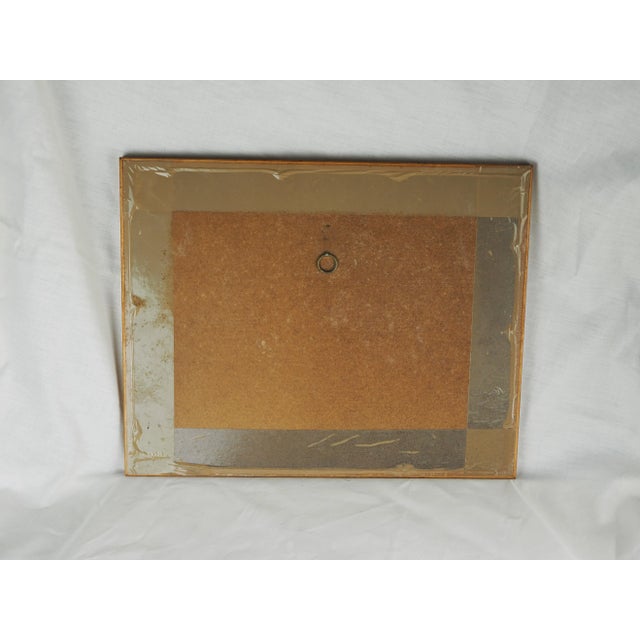 1970s French Watercolor Painting of View of Marsh, Church in the Distance, Framed For Sale - Image 9 of 11