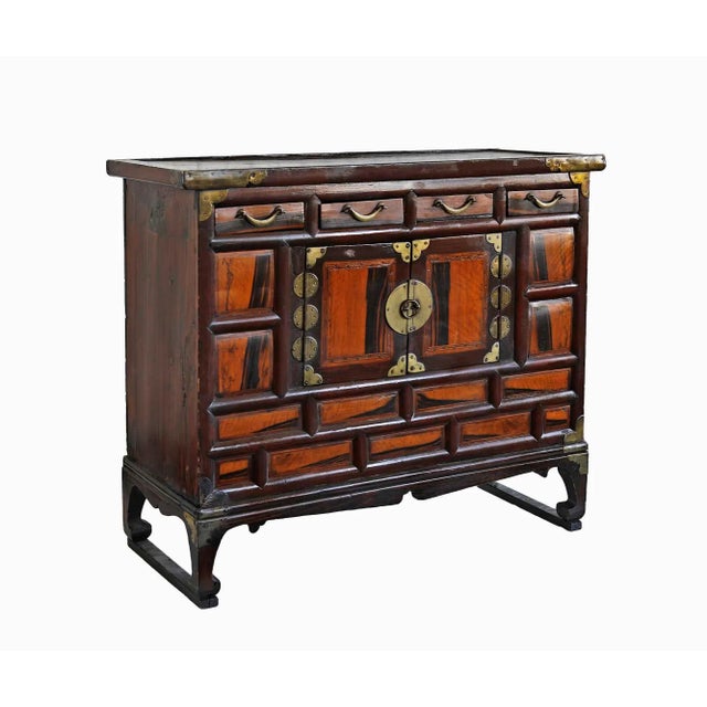 Brown Vintage Asian Cabinet - Circa 1940’s For Sale - Image 8 of 8