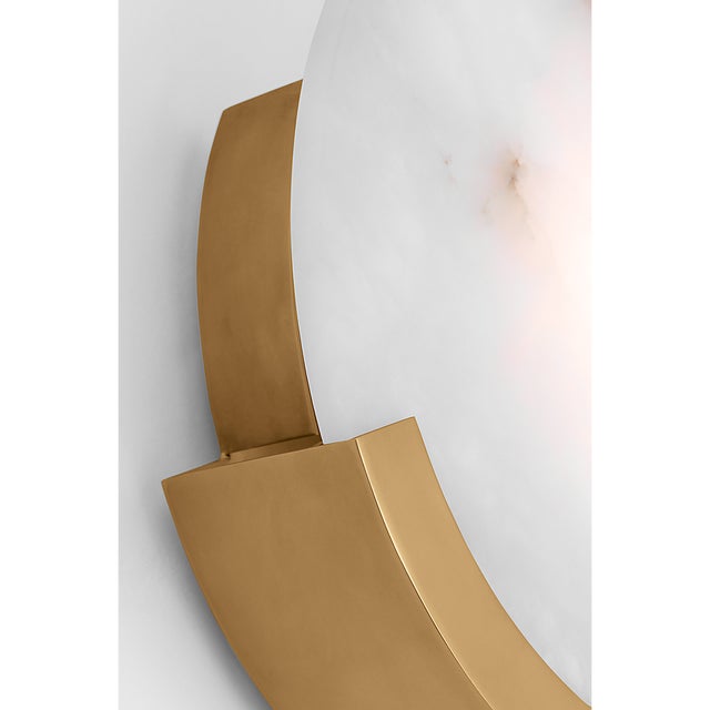 Melange 13" Sconce in Antique-Burnished Brass with Alabaster Designer: Kelly Wearstler Finish: Antique-Burnished Brass...
