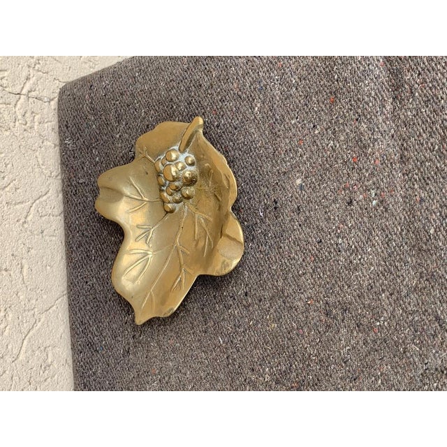 Mid-Century Modern Mid-Century Italian Leaf-Shaped Brass Bowl, 1960s For Sale - Image 3 of 5