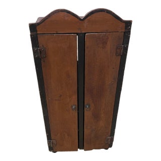 Antique Primitive Child’s Wardrobe or Storage Cabinet For Sale
