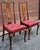 Wood Mid 20th Century Set of Three Mid Century Queen Anne Style Mahogany & Upholstered Dining Chairs For Sale - Image 7 of 15