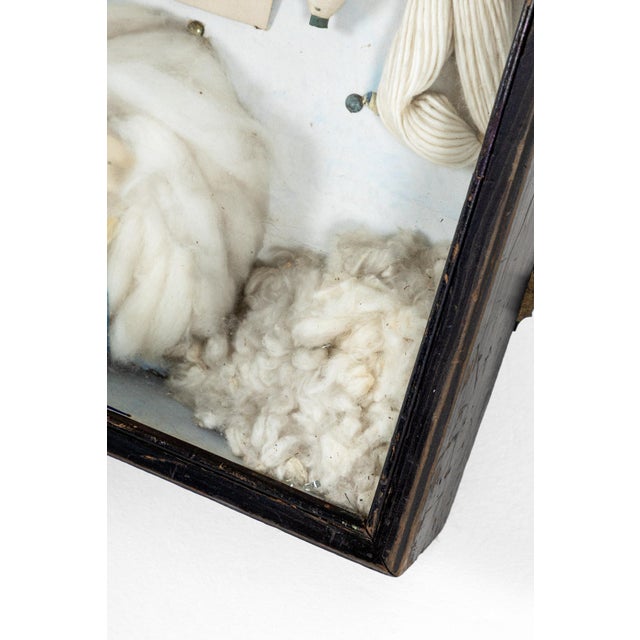 Antique Wool Sampler Display Case, 1800s For Sale - Image 13 of 15