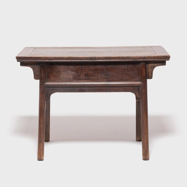Chinese 19th Century Chinese Two Drawer Provincial Table For Sale - Image 3 of 8