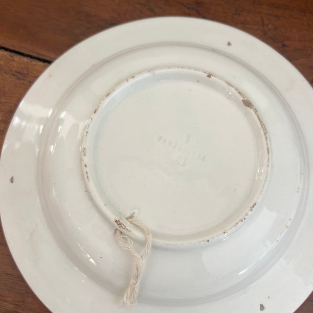 Antique Hungarian Folk Art Pottery Plates - Set of 3 For Sale - Image 9 of 9