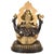 Mid 20th Century 18" Black & Gold Ganesha Brass Statue For Sale - Image 9 of 9